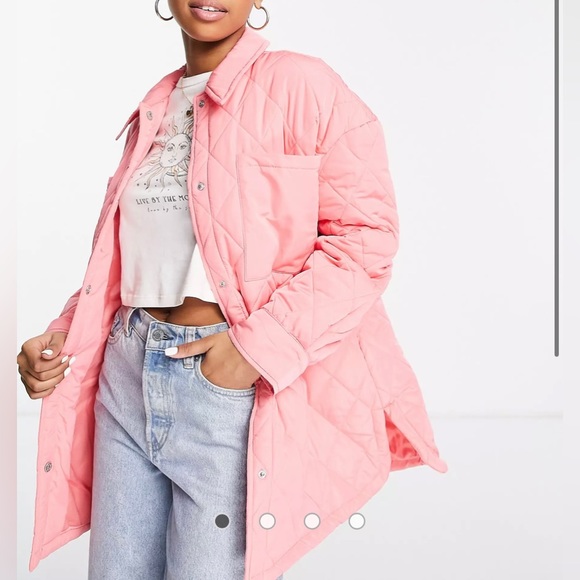 Pink Quilted Shacket - Picture 2 of 4